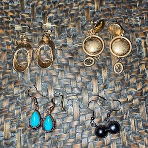 SET of FOUR PAIRS of Earrings